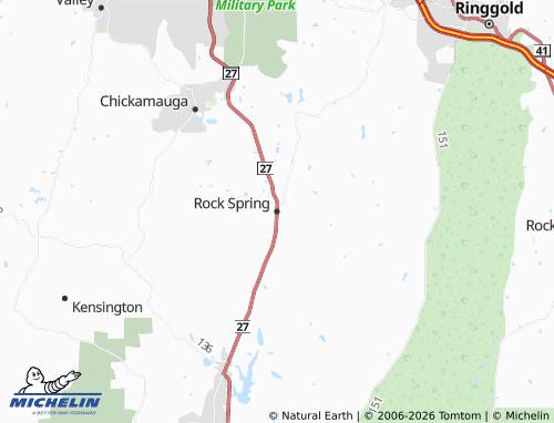 Kaart MICHELIN Rock Spring - ViaMichelin