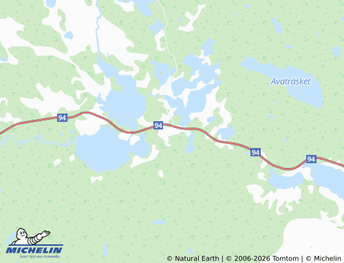 Carte MICHELIN Vistträsk - ViaMichelin