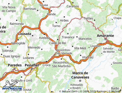 MICHELIN Oliveirinha map - ViaMichelin