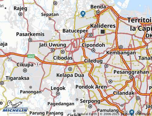 Carte MICHELIN Cikokol - ViaMichelin