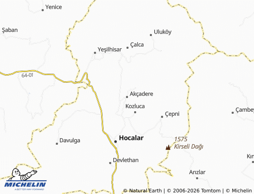 MICHELIN Akçadere map - ViaMichelin