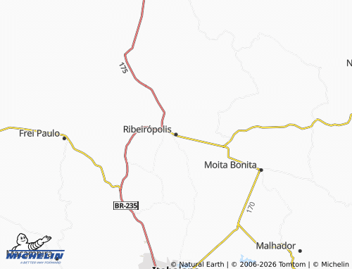 Carte MICHELIN Ribeirópolis - ViaMichelin