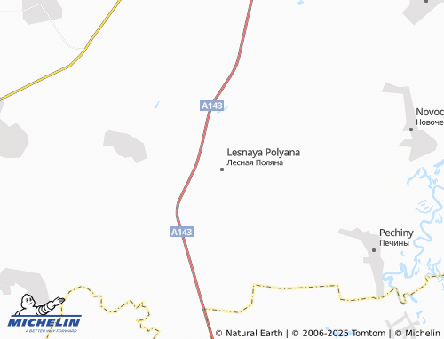 MICHELIN Lesnaya Polyana map - ViaMichelin