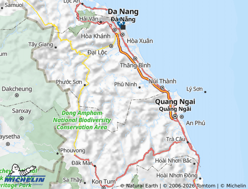 Mapa MICHELIN Bắc Trà My - ViaMichelin