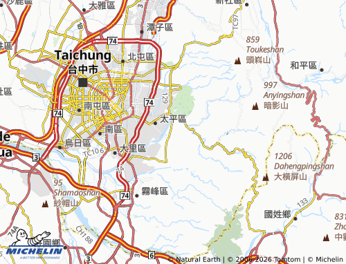 MICHELIN Sinping map - ViaMichelin