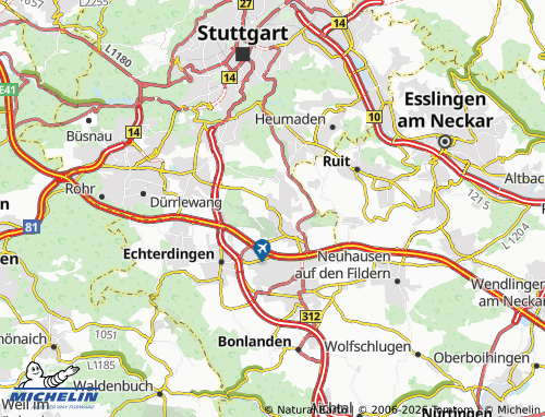 MICHELIN Steckfeld map - ViaMichelin