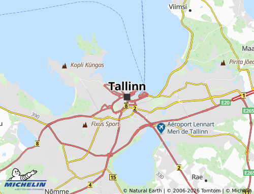 Mapa MICHELIN Tallín - ViaMichelin