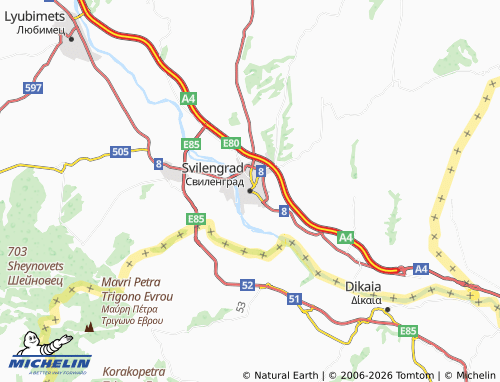 Mappa MICHELIN Svilengrad - ViaMichelin