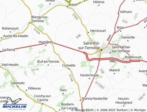 Carte MICHELIN Siracourt - ViaMichelin