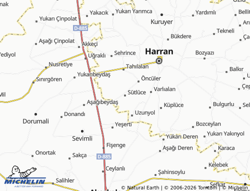 MICHELIN Sütlüce map - ViaMichelin