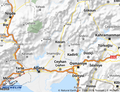 Mappa MICHELIN Kozan - ViaMichelin