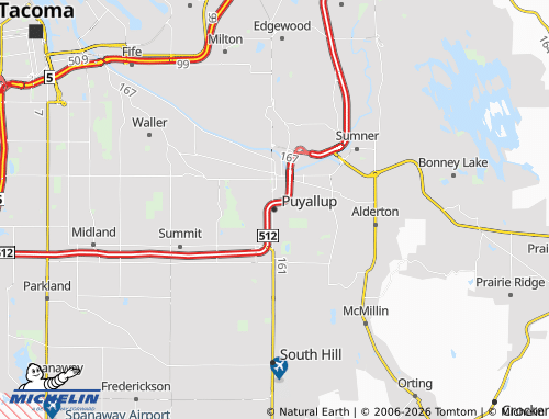 Mappa MICHELIN Puyallup - ViaMichelin