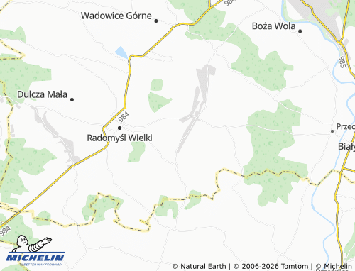 MICHELIN Biesów map - ViaMichelin
