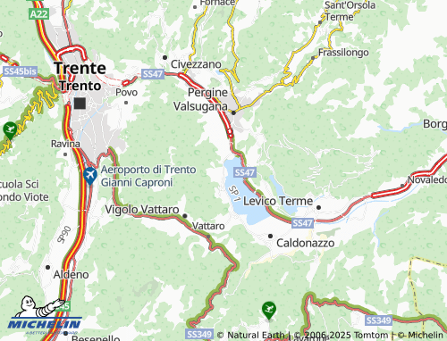 MICHELIN Valcanover map - ViaMichelin