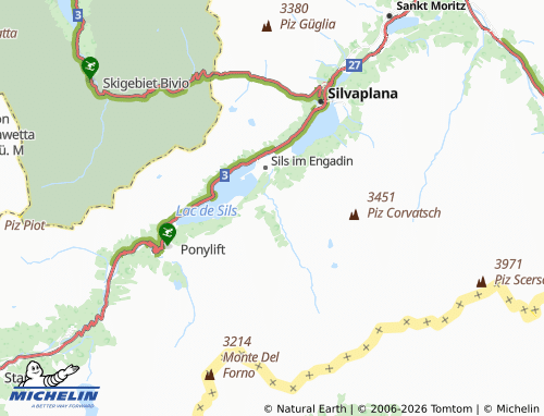 Carte MICHELIN Crasta - ViaMichelin