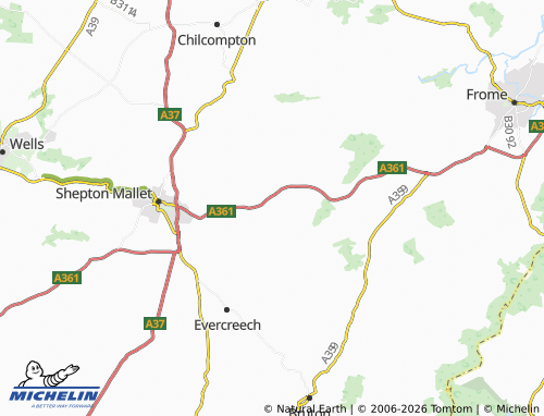 Carte MICHELIN Cranmore - ViaMichelin