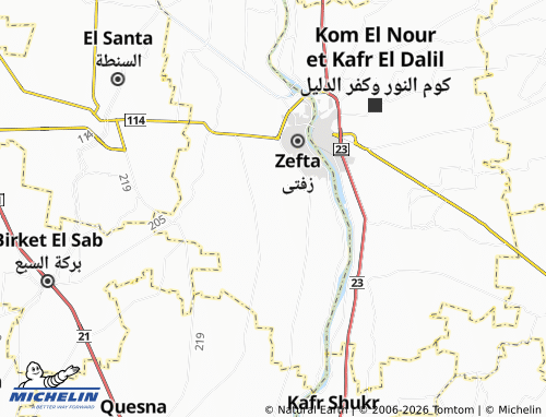 Mappa MICHELIN Kafr Firsees - ViaMichelin
