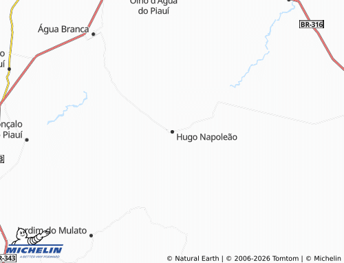 Mappa MICHELIN Hugo Napoleão - ViaMichelin