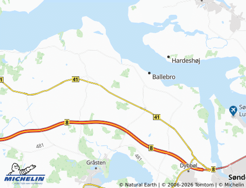 Mapa MICHELIN Brobøl - ViaMichelin