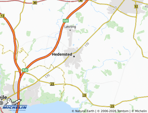 MICHELIN Hedensted map - ViaMichelin