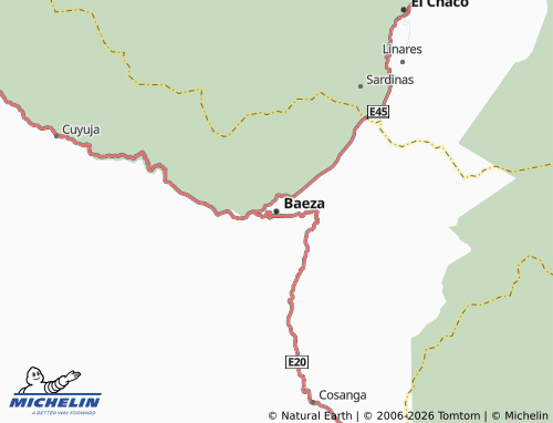 Kaart MICHELIN Baeza - ViaMichelin