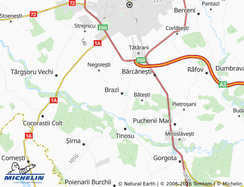 MICHELIN-Landkarte Brazi - ViaMichelin