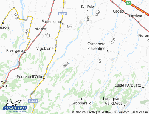MICHELIN Rizzolo map - ViaMichelin