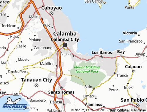 MICHELIN Pansol map - ViaMichelin