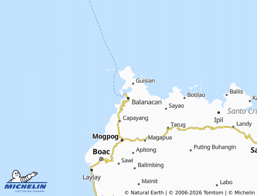 MICHELIN Balanacan map - ViaMichelin