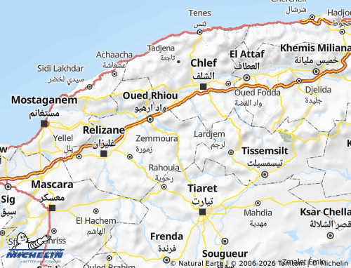 MICHELIN Ammi Mousa map - ViaMichelin