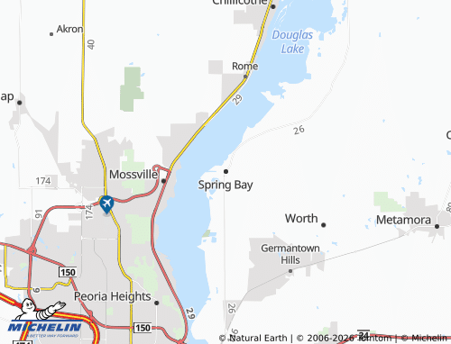 Mappa MICHELIN Spring Bay - ViaMichelin