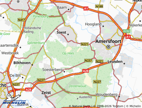 Mapa MICHELIN Soestduinen - ViaMichelin