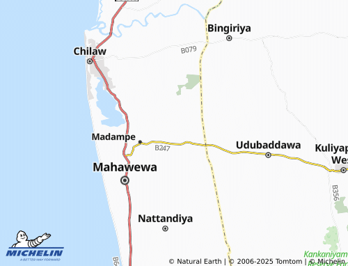 MICHELIN Karukkuwatawana map - ViaMichelin