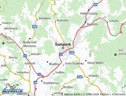 Mappa MICHELIN Šumperk - ViaMichelin