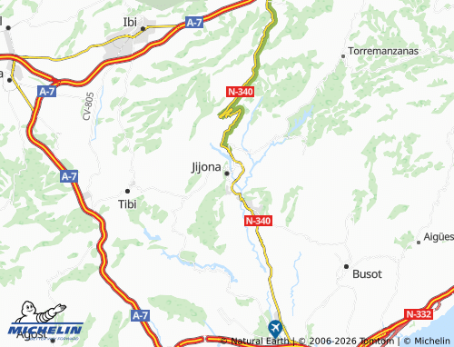 Mapa MICHELIN Jijona - ViaMichelin