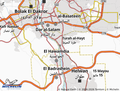 MICHELIN Tora El Heet map - ViaMichelin