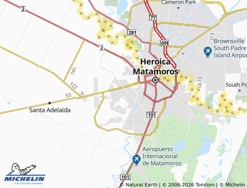 Mappa MICHELIN San Ángel Poniente - ViaMichelin