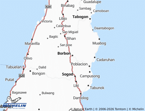 Mappa MICHELIN Borbon - ViaMichelin