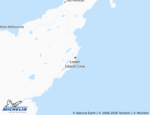 Mappa MICHELIN Lower Island Cove - ViaMichelin