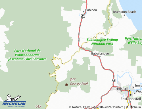 MICHELIN Bartle Frere map - ViaMichelin