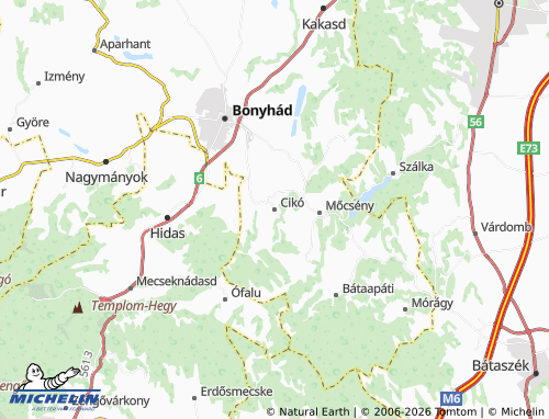 Mapa MICHELIN Cikó - ViaMichelin