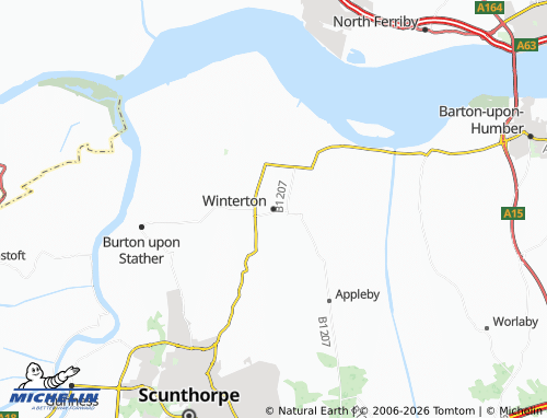 MICHELIN Winterton map - ViaMichelin