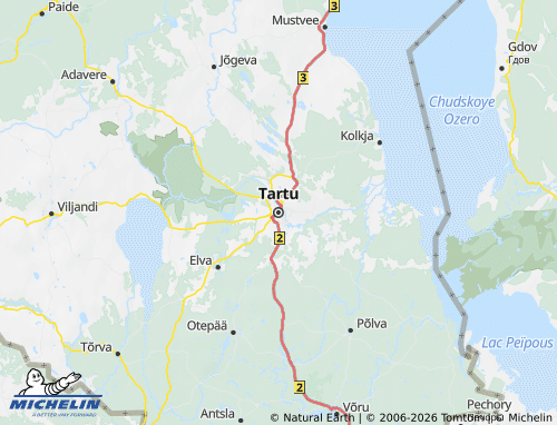 Mappa MICHELIN Tartu maakond - ViaMichelin