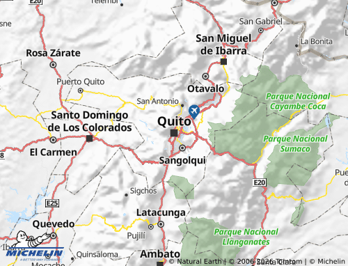 MICHELIN-Landkarte Quito - ViaMichelin