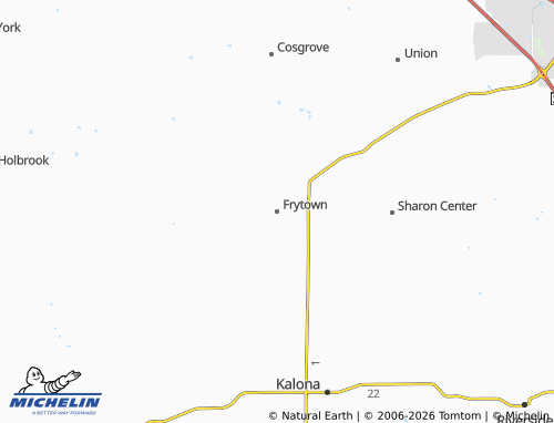 Mapa MICHELIN Frytown - ViaMichelin