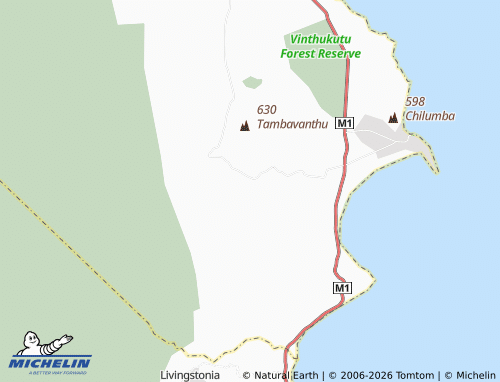MICHELIN Mutekera map - ViaMichelin