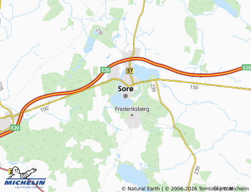 Mapa MICHELIN Sorø - ViaMichelin