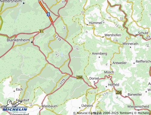 MICHELIN Lommersdorf map - ViaMichelin