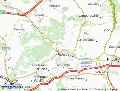 MICHELIN Casini map - ViaMichelin