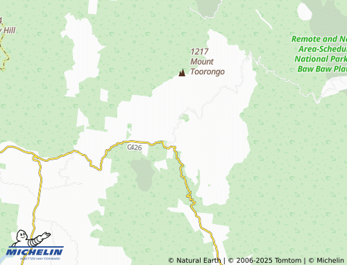 MICHELIN Icy Creek map - ViaMichelin